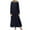 Navy, variant on Samickarr Summer Dresses For Women Vacation Solid Color Dresses For Women Long Sleeve Round Neck Lace Pocket And Lace Hem Casual Looseb Ankle-Length Dress