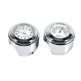 thumbnail image 3 of 7/8\" 1\" Motorcycle Handlebar Mount Clock & Thermometer White[YDE], 3 of 5