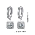thumbnail image 3 of PPgejGEK Women Earrings Block-Shaped Fulling Cubic-Zirconia Earrings Fashion Shining Wonderful Graduation Gift up to 65% off, 3 of 7