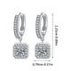 thumbnail image 3 of Pendientes para mujer, regalos para mujer, pendientes de circonita cúbica con forma de bloque, brillantes y modernos, regalo de graduación, pendientes de turquesa., 3 of 5
