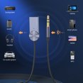 thumbnail image 4 of Matsuzay Adaptador Bluetooth Cable para coche 3,5mm Jack Bluetooth 5,0 receptor altavoz Audio música BT transmisor Auto manos libres Cables de audio/vídeo, 4 of 8