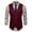 Wine, variant on TMOYZQ Men's Dress Suit Vest Formal Business Casual Slim V-neck Sleeveless Tuxedo Vests Waistcoat Jacket with Chain and Pockets for Wedding Party Prom