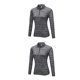 thumbnail image 3 of Jumpingount Sudadera con capucha de cuello y media cremallera para mujer, Tops térmicos para correr y Fitness para niñas, ropa de abrigo informal Type2 NO2, 3 of 6