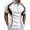 Black, variant on Mens Zip Up Vintage Polo Shirt Short Sleeve Stripe Classic Moisture Wicking Golf Tennis Shirts Casual Workout Tee Tops Khaki M