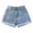 Light Blue, variant on Glisme Girls Shorts Summer Loose Fashion Personality Casual Thin Denim Shorts Fashionable And Trendy Blue Shorts Size 7-8 Years