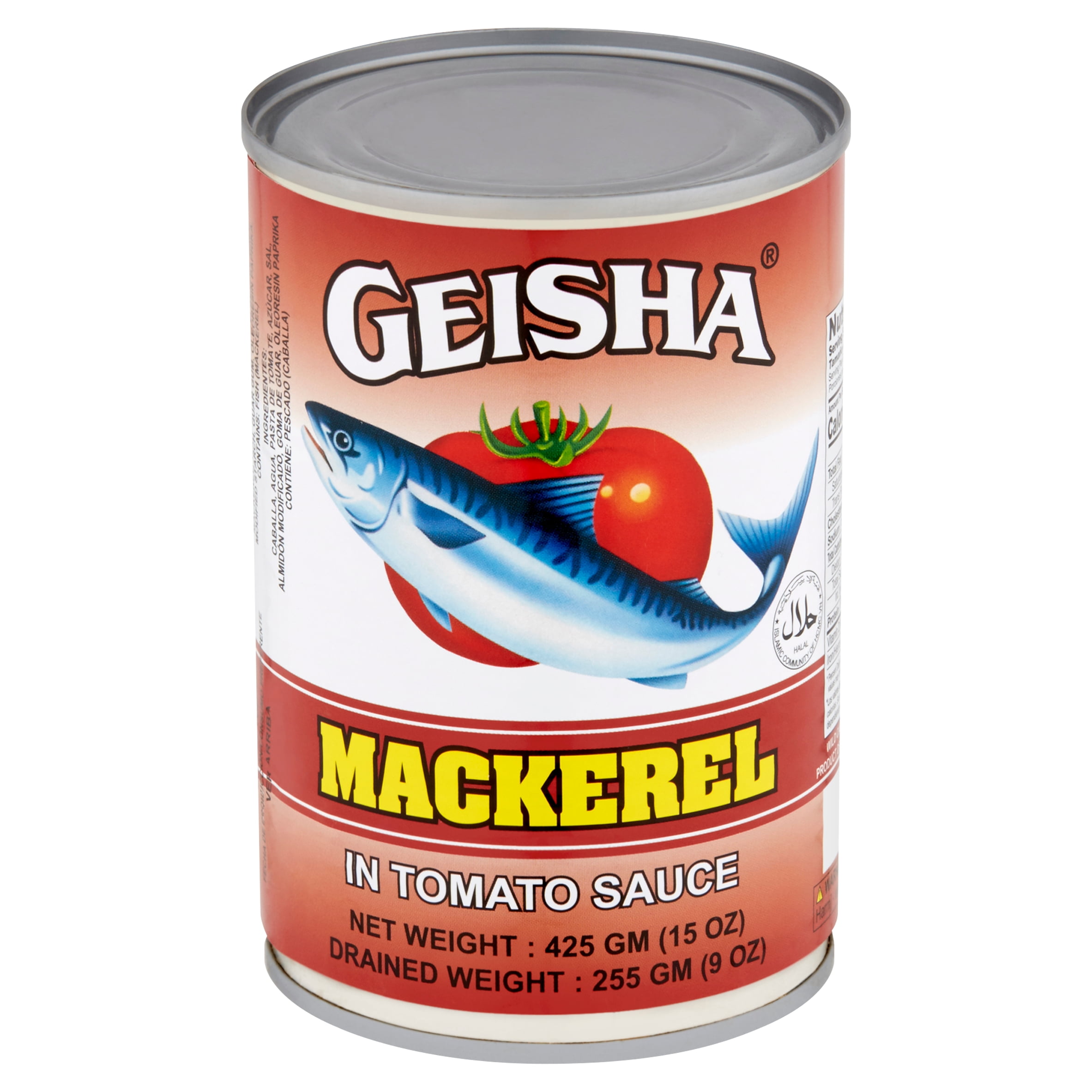 Geisha Mackerel in Tomato Sauce, 15 oz