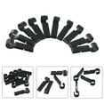 thumbnail image 2 of 10 Pcs Plastic Helmet Clips Headlamp Hard Hat Safety Cap Hook, 2 of 10