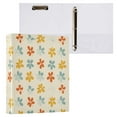 thumbnail image 6 of Three Ring Binder Cute Simple Flowers 1.5 Inch Round Binder D-Rings for Office Supplies and More, 6 of 10
