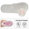 thumbnail image 5 of Litfun Open Toe Slippers for Women Comfort Terry Cloth House Slippers Memory Foam Slide Slippers, Pink, 5 of 7