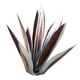 thumbnail image 1 of Inteprter 9 piezas de hojas de Agave, montaje DIY, estatua de planta de arte del hierro, decoración del hogar, jardinería para estacas de Decoración del hogar Plata, 1 of 6