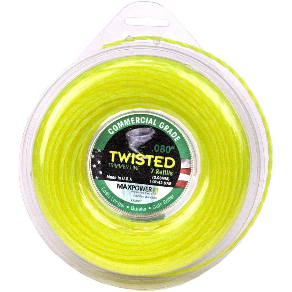 338807 Premium Twisted Trimmer Line .080Inch Twisted Trimmer Line 140Foot Length, .080inches