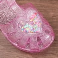 thumbnail image 4 of Eltusu Girls Jellies, Non Slip Summer Princess PU Casual Jelly Shoes Pink Size 1(Big Kids), 4 of 8