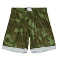 thumbnail image 2 of Men's Mitchell & Ness  Camo Charlotte Hornets 1992-93 Hardwood Classics Ghost Green Swingman Shorts, 2 of 4