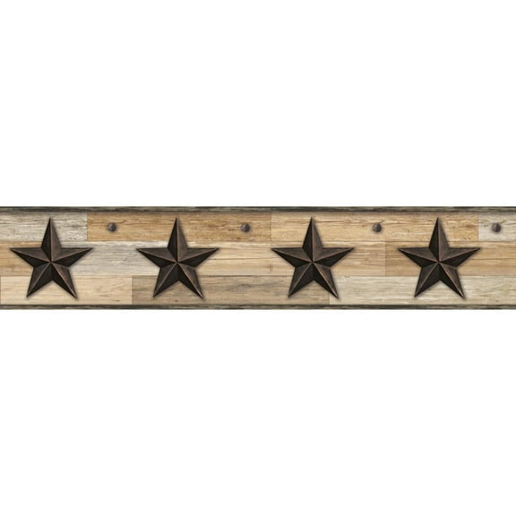York Wallcoverings Pallet Star Wallpaper Border