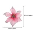 thumbnail image 2 of 18pcs Árbol de Navidad Simulación de Flores de Navidad Decoración de Flor de Navidad Árbol de Navidad Accesorio, 2 of 5