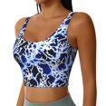 thumbnail image 2 of Fuzoiu Blue Lightning2 Print Women's Sports Vest,U-Back Sports Tank,Gym Vests,Athletic Sleeveless Shirts,Exercise Undershirts,Yoga, Gym, and Dance Wear-Medium, 2 of 8
