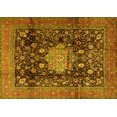 thumbnail image 1 of Ahgly Company Indoor Rectangle Medallion Yellow Traditional Area Rugs, 2' x 4', 1 of 4