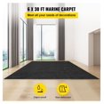 thumbnail image 2 of Marine Carpet 6 x 30 ft - Charcoal Black Boat Carpeting, Indoor Outdoor Marine Grade Carpet Roll with TPR Backing for Boat, Patio, Deck, 2 of 7