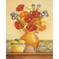 thumbnail image 2 of Pamela Gladding 20x24 White Modern Wood Framed Wall Art Titled - Salsa Poppies, 2 of 5