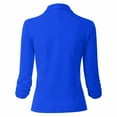 thumbnail image 2 of Vedolay Blazer jacket Womens Blazers for Work Casual Open Front Long Sleeve Work Office Jackets,Blue XXL, 2 of 5