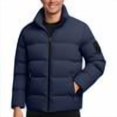thumbnail image 5 of ZUBKTE Men's Solid Stand Collar Puffer Cotton Jackets, Warm Lightweight Bubble Coat Long Sleeve Casual Outerwear XS-3XL, 5 of 5