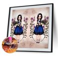 thumbnail image 2 of Cuadros Decorativos Pintura de diamantes DIY Geruisi Doll Full Round Drill Rhinestone Kit (A874) Likrtyny embutido en tela, 2 of 6