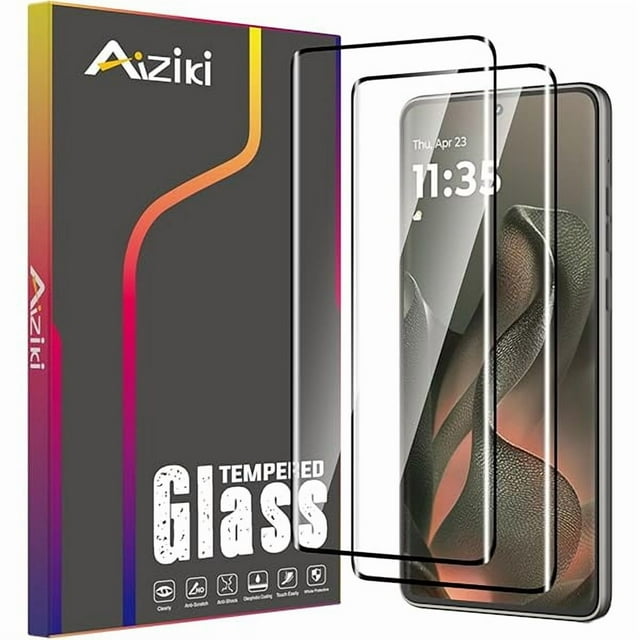 ccwonima 2-Pack Tempered Glass for Moto Edge 2025 Screen Protector, 3D Full Coverage Ultra Resistant, Scratch-Proof Bubble Free Film for Motorola Edge 2025/Edge 60 Fusion, Easy Installation