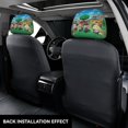 thumbnail image 3 of Animal Crossing Funda Protectora Universal para Reposacabezas de Coche, Funda Elástica para Reposacabezas de Asiento de Auto, Funda de Tela Antipolvo, Accesorios de Interior 2 Piezas, 3 of 6