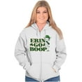 thumbnail image 5 of Betty Boop Irish St Patricks Day Zip Hoodie Sweatshirt Women Brisco Brands M, 5 of 6