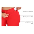 thumbnail image 4 of Shorts Biker para Mujer CRZ YOGA Cintura Alta 15 cm Rojo XS, 4 of 4