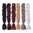thumbnail image 3 of Women Jumbo Crochet Braiding Ombre Color Synthetic Kanekalon Hair Extensions, 3 of 4