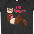 thumbnail image 4 of Inktastic I Love Ferrets Boys or Girls Baby Bodysuit, 4 of 5