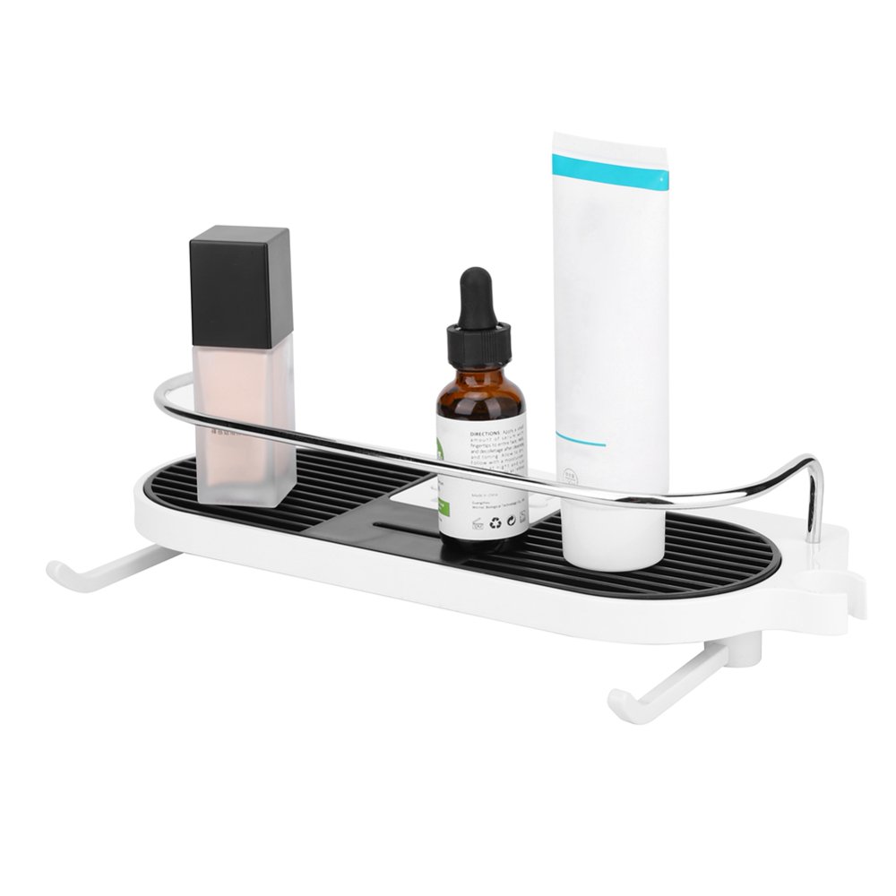 OTVIAP Multifunctional Bathroom Storage Rack Soap Shampoo Shelf Lifting Bar Mounted Shower Head