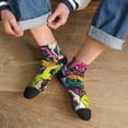 thumbnail image 3 of Naloa Colorful Pug Ankle Socks for Women Non Slip Socks No Show Socks Classic Low Cut Casual Socks Casual Socks, 3 of 7