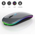 thumbnail image 4 of Souris Sans Fil Bluetooth LED, Souris Bluetooth pour MacBook Pro, Souris Bluetooth pour MacBook Air, Souris Sans Fil Rechargeable pour MacBook, Ordinateur Portable, Mac, Système Windows (Cendre Métallique), 4 of 6
