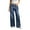#+006Blue, variant on Hogleaql Women's Straight Legg Mid Waist Fashion Y2k Stretchy Wide Leg Button Denim Jeans with Pockets Loose Trousers Light BlueM