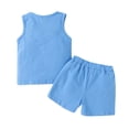 thumbnail image 4 of Maxcozy 2PCS Kids Boys Toddler Cartoon Tank Tops Shirt Surfer Shorts Outfit Set Clothes, 4 of 9