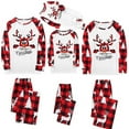 thumbnail image 4 of SDJMa Matching Family Christmas Pajamas Set Christmas Pjs For Family Set Red Plaid Top And Long Pants Sleepwear Sets, 4 of 4