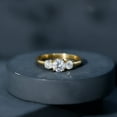 thumbnail image 4 of Rosec Jewels - Lab Diamond 3 Stone Engagement Ring - Past Present Future Ring - EF-VS Grade, 18K Yellow Gold, US 7.00, 4 of 9