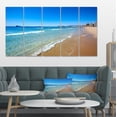 thumbnail image 1 of Benidorm Poniente Vagues de Plage - Impression sur Toile Paysage Marin, 1 of 3