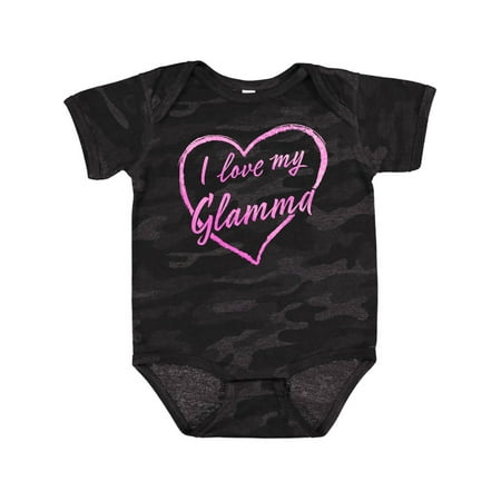 

Inktastic I Love My Glamma in Pink Chalk Heart Gift Baby Boy or Baby Girl Bodysuit