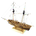 thumbnail image 3 of WLPZXP Baosity Wooden ship Model Kits Sailing Boat Model Kit Nautical DIY Wood Sailboat, 3 of 7