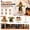 C, variant on Halloween Scarecrow Witch Figurine - Straw Doll Ornament with Stick, Rustic Harvest Party Decor for Garden Yard and Tabletop Display