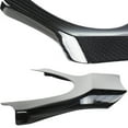 thumbnail image 3 of Fyuu 3Pcs For 15-24 Lexus Is Rc Nx Real Carbon Fiber Steering Wheel Add-On Trim Cover, 3 of 5