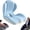 Blue, variant on L-Shaped Ergonomic Memory Foam Seat Cushion,Ergonomic Memory Foam seat Cushion for car,Long Sitting,Lower Back Support Pillow for Office, Home, Driving (Green)