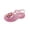 E061-Pink, variant on hengsof Girls' Soft Sole Jelly Princess Shoes, Spring Summer Beach Sandals, Cute and Comfortable Children's Shoes