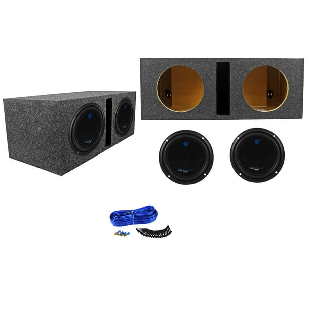 (2) Audio AC10D 10" 3000 Watt Dual 4OHM Car Subwoofers+Vented