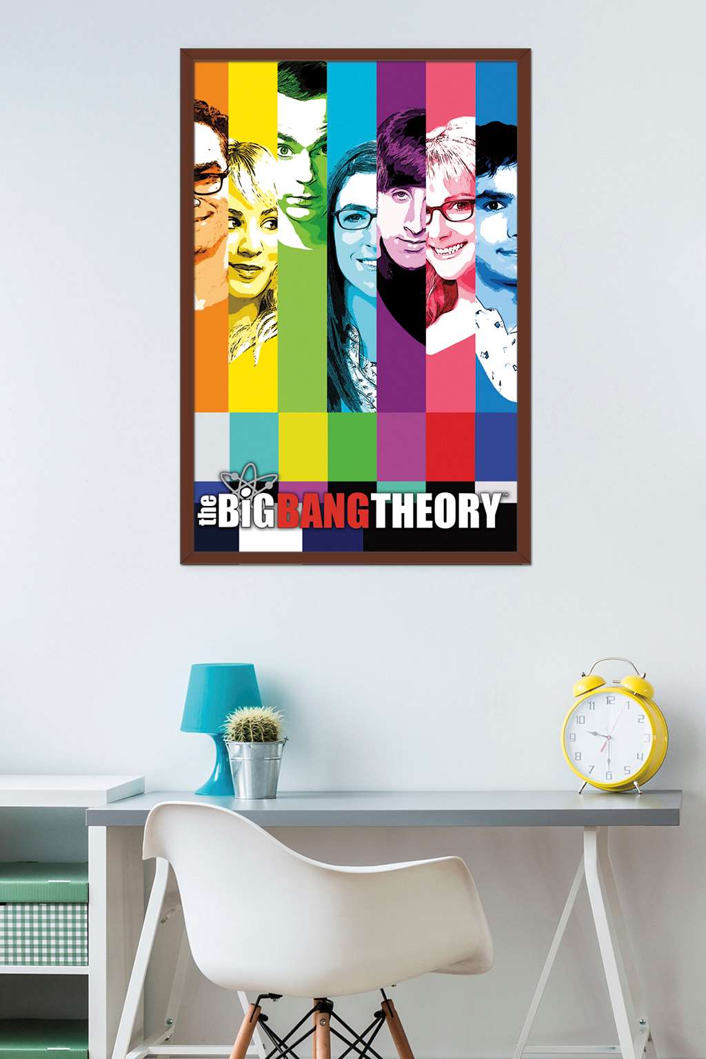 The Big Bang Theory - Signal Wall Poster, 22.375" x 34", Framed