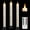 Flame wick#3*1, variant on 3 Pack Ivory Heat Resistant Flameless Taper Candles, Realistic Dynamic Flame LED Candles, Candle Lights with Remote Control for Indoor Outdoor Decor