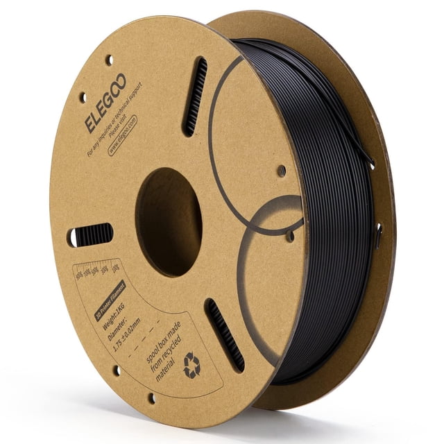 Filamento para impresora 3D ELEGOO PLA 1.75 mm negro 1 kg